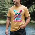 Drip Happens Baseball Ice Cream Bat And Ball With Sunglasses Men's Comfort Colors T-Shirt Mustard Drip Happens Baseball Ice Cream Bat And Ball With Sunglasses Men's Comfort Colors T-Shirt Mustard