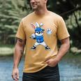 Dripping Drip Baseball Rabbit Bunny Easter Men Boy Kid Men's Comfort Colors T-Shirt Mustard Dripping Drip Baseball Rabbit Bunny Easter Men Boy Kid Men's Comfort Colors T-Shirt Mustard
