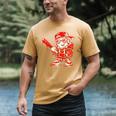 Drippy Baseball Mascot Valentine Heart Glasses Cartoon Men's Comfort Colors T-Shirt Mustard Drippy Baseball Mascot Valentine Heart Glasses Cartoon Men's Comfort Colors T-Shirt Mustard