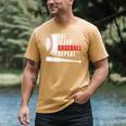 Eat Sleep Baseball Repeat Humor Baseball Dad Players Men's Comfort Colors T-Shirt Mustard
