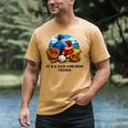 Father Son Baseball Father's Day Men's Comfort Colors T-Shirt Mustard