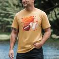 Football Basketball Baseball Heart Valentine Boys Men Kid Men's Comfort Colors T-Shirt Mustard