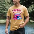 Game Kindergarten Baseball Ice Cream Drip On Back To School Men's Comfort Colors T-Shirt Mustard Game Kindergarten Baseball Ice Cream Drip On Back To School Men's Comfort Colors T-Shirt Mustard