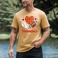 Happy Valentine’s Basketball Football Valentine Baseball Men's Comfort Colors T-Shirt Mustard Happy Valentine’s Basketball Football Valentine Baseball Men's Comfort Colors T-Shirt Mustard
