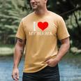 I Heart My Wawa Raglan Baseball Tee Men's Comfort Colors T-Shirt Mustard I Heart My Wawa Raglan Baseball Tee Men's Comfort Colors T-Shirt Mustard