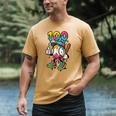 Ice Cream Drip Baseball Party 100 Days Of School Teacher Men's Comfort Colors T-Shirt Mustard Ice Cream Drip Baseball Party 100 Days Of School Teacher Men's Comfort Colors T-Shirt Mustard