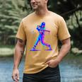 Ice Cream Drip Melting Baseball Bat Player Baseball Dad Men's Comfort Colors T-Shirt Mustard Ice Cream Drip Melting Baseball Bat Player Baseball Dad Men's Comfort Colors T-Shirt Mustard