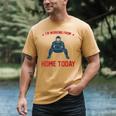 I'm Working From Home Today Baseball Lover Men Women Men's Comfort Colors T-Shirt Mustard