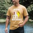 It's My 13th Birthday Baseball Softball Heart 13 Year Old Men's Comfort Colors T-Shirt Mustard It's My 13th Birthday Baseball Softball Heart 13 Year Old Men's Comfort Colors T-Shirt Mustard