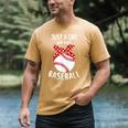 Just A Girl Who Loves Baseball Cute Retro Baseball Lover Men's Comfort Colors T-Shirt Mustard
