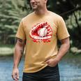 Kid Drip Ice Cream Baseball Heart Catcher Valentines Day Boy Men's Comfort Colors T-Shirt Mustard Kid Drip Ice Cream Baseball Heart Catcher Valentines Day Boy Men's Comfort Colors T-Shirt Mustard