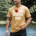I Love Hot Baseball Dads Red Hearts Premium Men's Comfort Colors T-Shirt Mustard I Love Hot Baseball Dads Red Hearts Premium Men's Comfort Colors T-Shirt Mustard