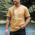 Not Yelling Just Dad Coaching Baseball Dad Coach Kid Boy Son Men's Comfort Colors T-Shirt Mustard Not Yelling Just Dad Coaching Baseball Dad Coach Kid Boy Son Men's Comfort Colors T-Shirt Mustard