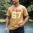 Number 67 Meme Six Seven Baseball Style Kids Boy Teen Men's Comfort Colors T-Shirt Mustard Number 67 Meme Six Seven Baseball Style Kids Boy Teen Men's Comfort Colors T-Shirt Mustard