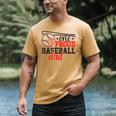One Proud Baseball Dad Sporty Humor Men's Comfort Colors T-Shirt Mustard