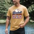 Retro Baseball Dad Father's Day Men's Comfort Colors T-Shirt Mustard Retro Baseball Dad Father's Day Men's Comfort Colors T-Shirt Mustard