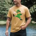 Retro Leprechaun Baseball St Patricks Day Sport Men Boy Kids Men's Comfort Colors T-Shirt Mustard Retro Leprechaun Baseball St Patricks Day Sport Men Boy Kids Men's Comfort Colors T-Shirt Mustard