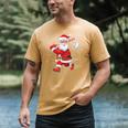 Santa Baseball Christmas Pajamas Xmas Men Kids Boys Men's Comfort Colors T-Shirt Mustard Santa Baseball Christmas Pajamas Xmas Men Kids Boys Men's Comfort Colors T-Shirt Mustard