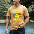 Softball Dad Like A Baseball Dad But Bigger Balls Back Premium Men's Comfort Colors T-Shirt Mustard Softball Dad Like A Baseball Dad But Bigger Balls Back Premium Men's Comfort Colors T-Shirt Mustard