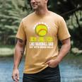 Softball Dad Like A Baseball Dad Softball Father's Day Men's Comfort Colors T-Shirt Mustard Softball Dad Like A Baseball Dad Softball Father's Day Men's Comfort Colors T-Shirt Mustard