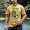 Spooky Zombie Respect The Drip Baseball Halloween Men's Comfort Colors T-Shirt Mustard
