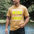 Sports For Softball And Baseball Dad Premium Men's Comfort Colors T-Shirt Mustard Sports For Softball And Baseball Dad Premium Men's Comfort Colors T-Shirt Mustard