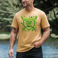 St Patricks Day Baseball Ice Cream Shamrock Baseball Player Men's Comfort Colors T-Shirt Mustard St Patricks Day Baseball Ice Cream Shamrock Baseball Player Men's Comfort Colors T-Shirt Mustard