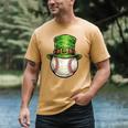St Patricks Day Baseball Player Leprechaun Hat Men Boys Kids Men's Comfort Colors T-Shirt Mustard St Patricks Day Baseball Player Leprechaun Hat Men Boys Kids Men's Comfort Colors T-Shirt Mustard