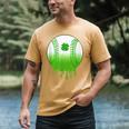 St Patricks Day Shamrock Baseball Irish Boys Kids Men Men's Comfort Colors T-Shirt Mustard