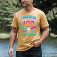 I Survived 100 Days Of School Baseball Drip Men's Comfort Colors T-Shirt Mustard I Survived 100 Days Of School Baseball Drip Men's Comfort Colors T-Shirt Mustard