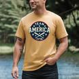 Team America 1776 4th Of July Patriotic Baseball Men's Comfort Colors T-Shirt Mustard