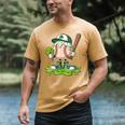 Toddler Baseball Drip Ice Cream Boys Kids St Patricks Day Men's Comfort Colors T-Shirt Mustard