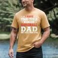 I Have Two Title Dad And a Baseball Dad And I Rock Them Both Men's Comfort Colors T-Shirt Mustard