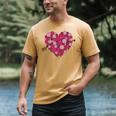 Valentine's Day Baseball Heart Softball Player Sports Lover Men's Comfort Colors T-Shirt Mustard Valentine's Day Baseball Heart Softball Player Sports Lover Men's Comfort Colors T-Shirt Mustard