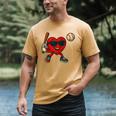 Valentines Day Baseball Red Heart Love Boys Kids Tee Men's Comfort Colors T-Shirt Mustard Valentines Day Baseball Red Heart Love Boys Kids Tee Men's Comfort Colors T-Shirt Mustard