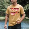 Valentines Day Drip Heart Baseball XOXO Boys Kids Men Sport Men's Comfort Colors T-Shirt Mustard Valentines Day Drip Heart Baseball XOXO Boys Kids Men Sport Men's Comfort Colors T-Shirt Mustard