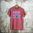 100 Days Of School Baseball Dripping Ice Cream 100th Day Men's Comfort Colors T-Shirt Crimson