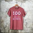 100 Days Of School Baseball Ice Cream Drip 100th Day Boys Men's Comfort Colors T-Shirt Crimson