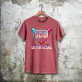 100 Days Of School Boy Kids Baseball Ice Cream Drip Teacher Men's Comfort Colors T-Shirt Crimson