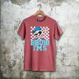5th Birthday Dabbing Baseball Boys Bruh I'm 5 Year Old Men's Comfort Colors T-Shirt Crimson