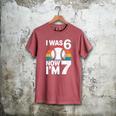 I Was 6 Now Im 7 Baseball Birthday Age 7 Men's Comfort Colors T-Shirt Crimson I Was 6 Now Im 7 Baseball Birthday Age 7 Men's Comfort Colors T-Shirt Crimson