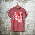 6 7 Bruh Six Seven Valentine Heart Baseball Men's Comfort Colors T-Shirt Crimson