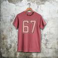 6 7 Number 67 Baseball Meme Tee For Women Men's Comfort Colors T-Shirt Crimson 6 7 Number 67 Baseball Meme Tee For Women Men's Comfort Colors T-Shirt Crimson