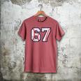 67 Sports Meme – Baseball Number 6 7 Men's Comfort Colors T-Shirt Crimson 67 Sports Meme – Baseball Number 6 7 Men's Comfort Colors T-Shirt Crimson