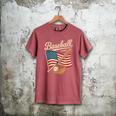 American Flag Baseball Player Bat Fan Catcher Pitcher USA Men's Comfort Colors T-Shirt Crimson American Flag Baseball Player Bat Fan Catcher Pitcher USA Men's Comfort Colors T-Shirt Crimson