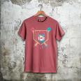 Baseball 8 Year Old Ice Cream Drip 8th Birthday Boys Player Men's Comfort Colors T-Shirt Crimson
