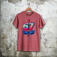 Baseball Bat Hands Drip 67 Six Seven Gen Alpha Slang Meme Men's Comfort Colors T-Shirt Crimson