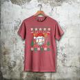 Baseball Christmas Ugly Sweater Santa Sport Men Kids Men's Comfort Colors T-Shirt Crimson