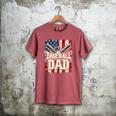 Baseball Dad American USA Flag Dada Men Baseball Fathers Day Men's Comfort Colors T-Shirt Crimson Baseball Dad American USA Flag Dada Men Baseball Fathers Day Men's Comfort Colors T-Shirt Crimson