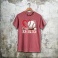 Baseball Dad Family Matching Cute Baseball Lover Men's Comfort Colors T-Shirt Crimson